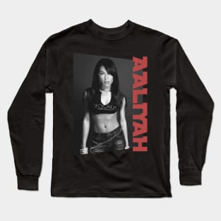 aaliyah classic monochrome Long Sleeve T-Shirt